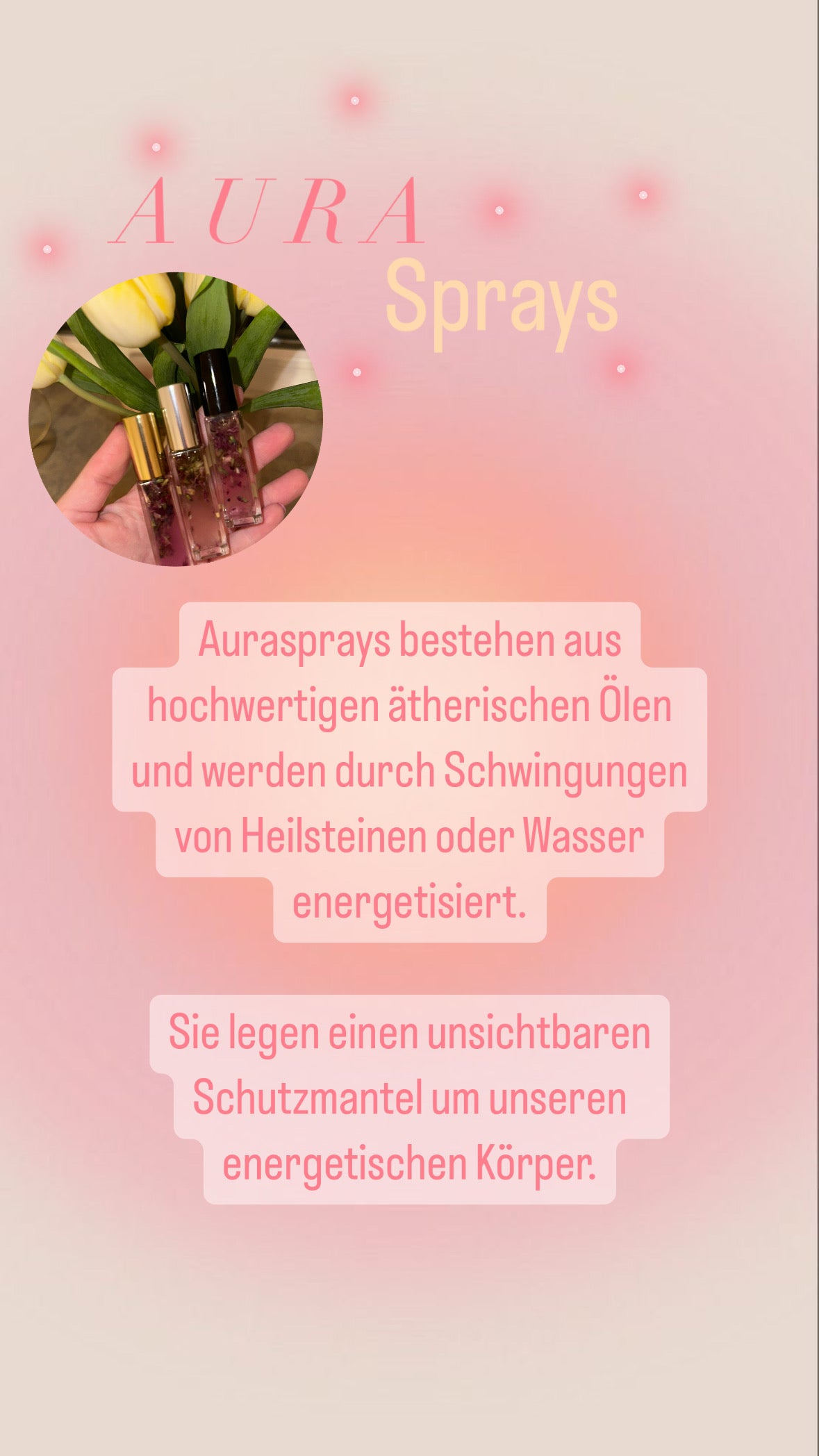Auraspray mit ätherischen Ölen