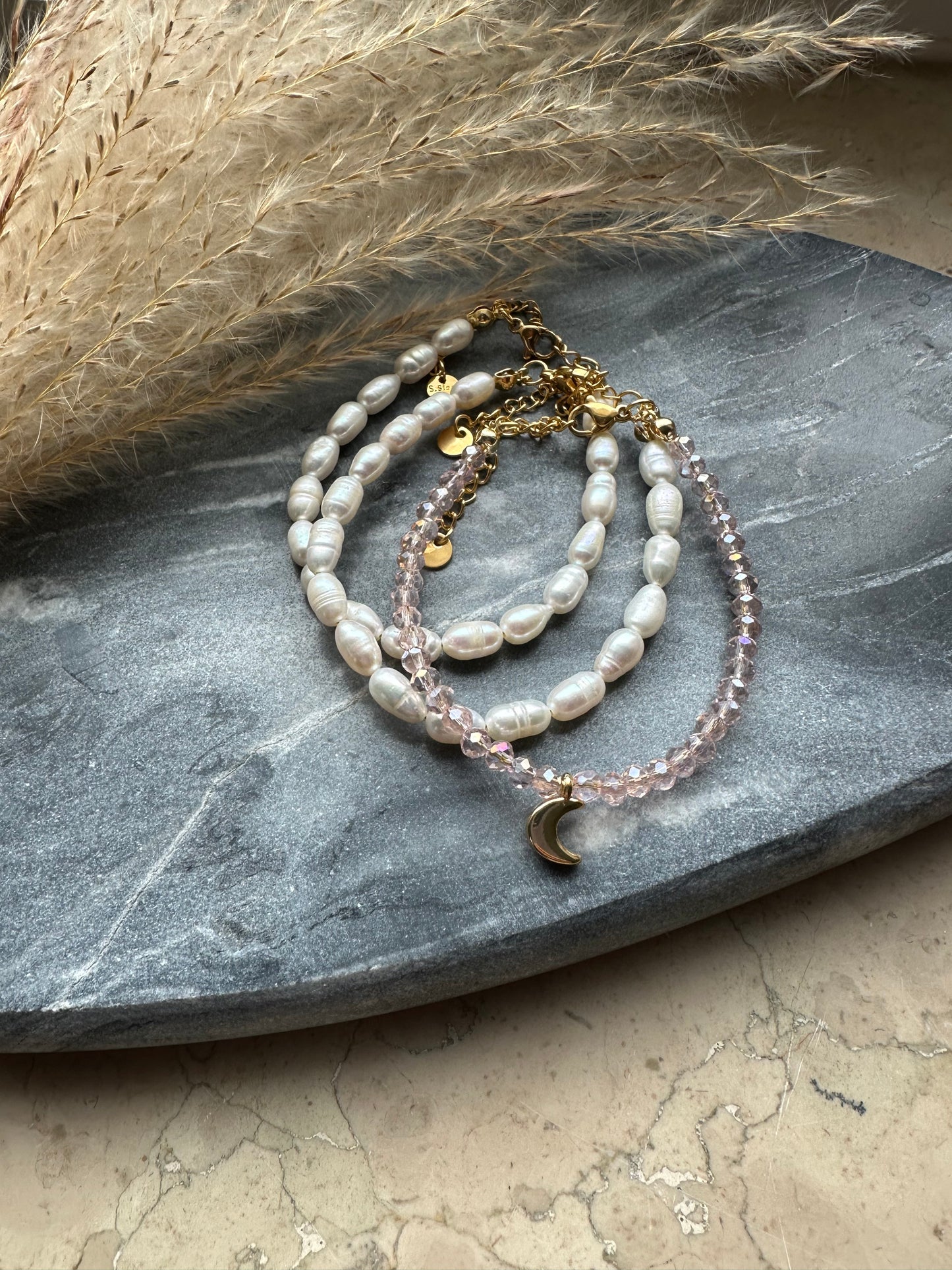 Classy Süßwasserperlenarmband